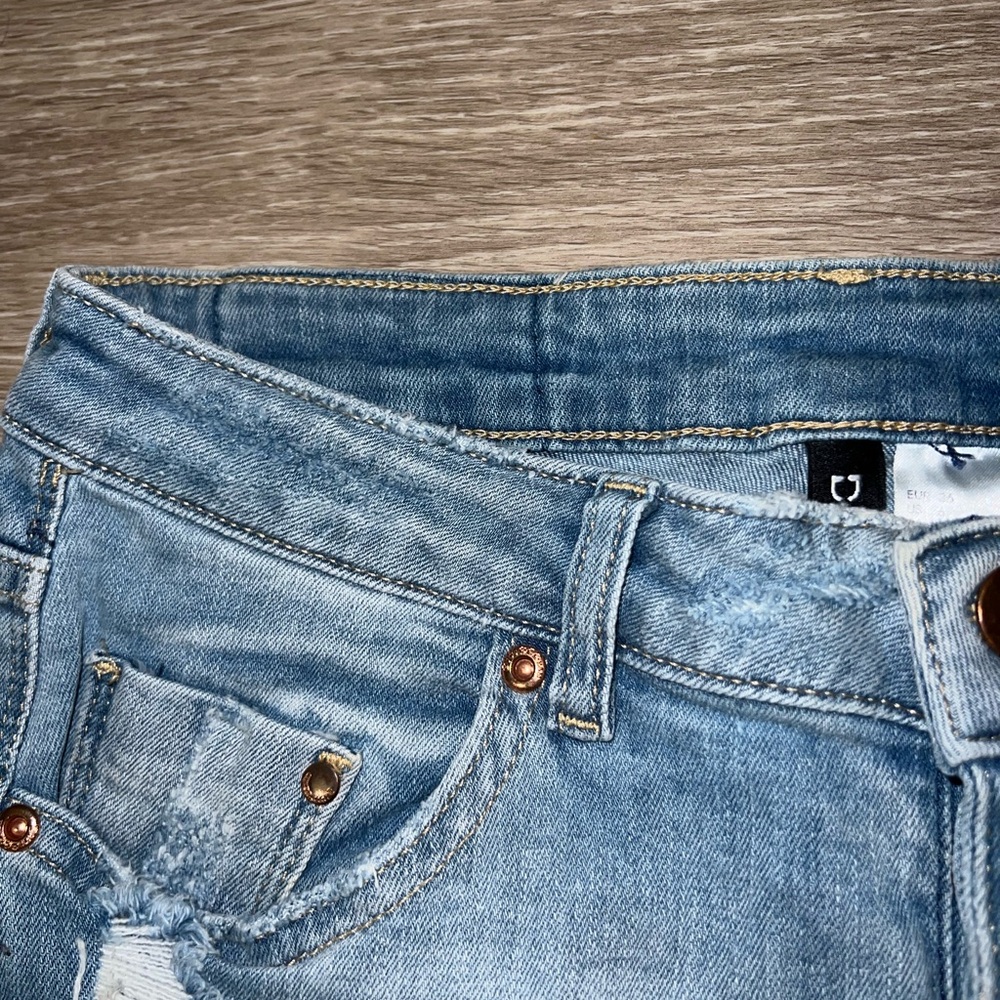 H&M patchwork jeans size 6 - Picture 7 of 9